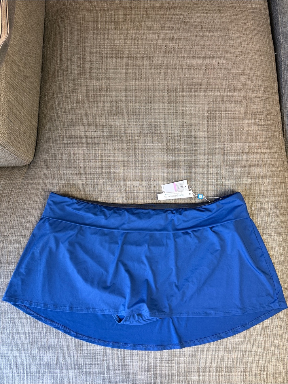 NWT Bleu Rod Beattie Royal Blue Swim Skirt Bikini Bottom Sz 22W